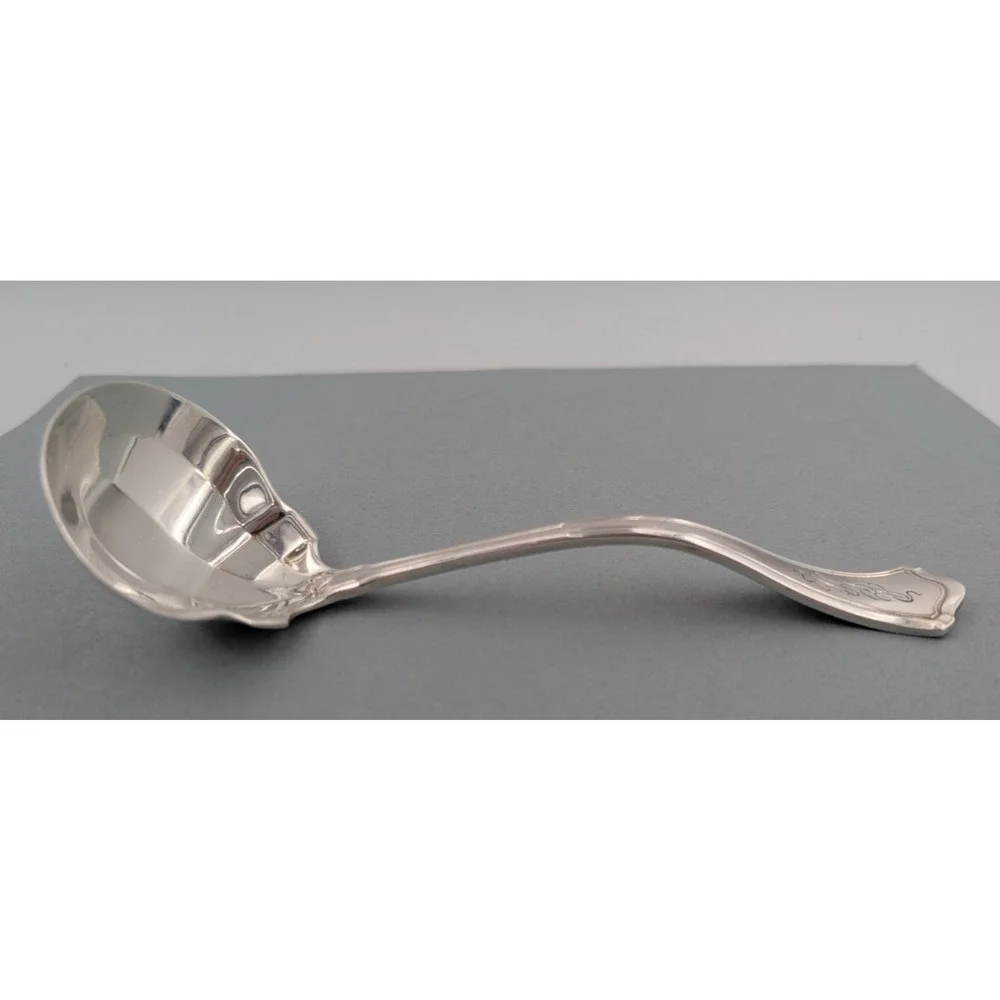 R Wallace & Sons Washington Sterling Silver Gravy Sauce Ladle 7